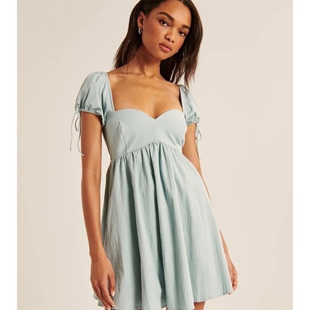 Abercrombie Puff Sleeve Babydoll Dress Size Medium